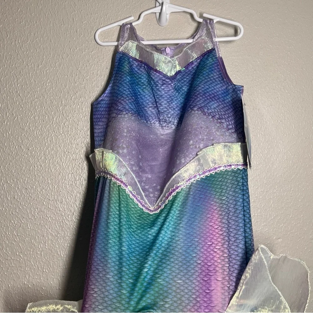 Little Mermaid Disguise Girls Size M 8-10 Ariel Halloween Costume Dress Up NWT